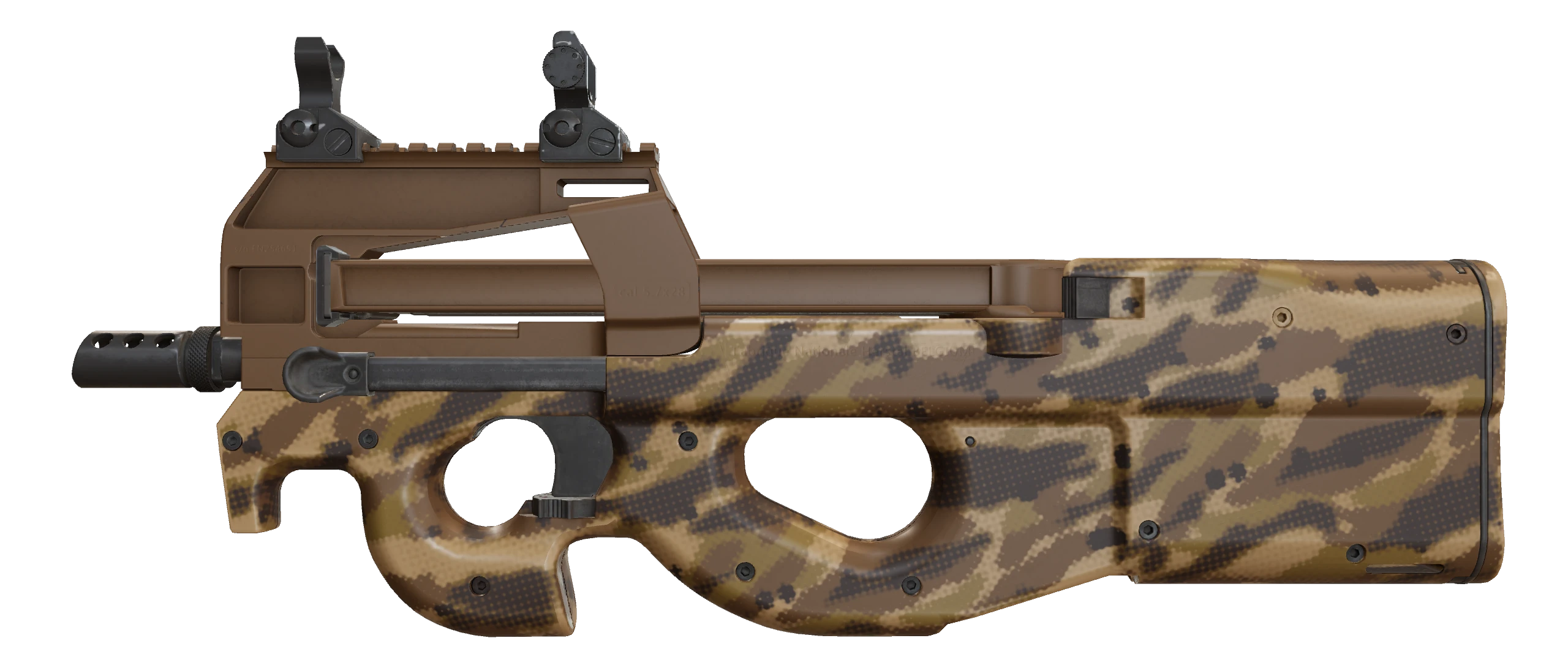 P90 | Desert Halftone Factory New front screenshot