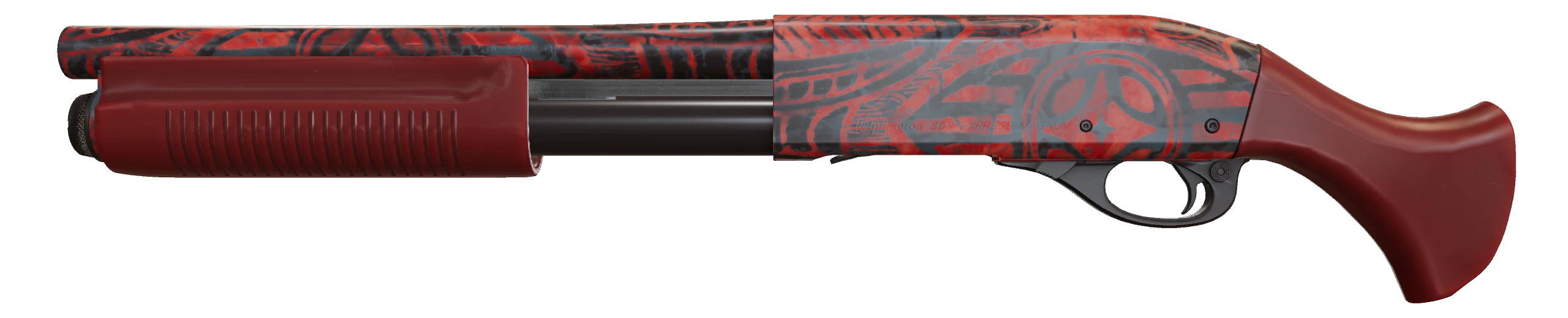 Sawed-Off | Crimson Batik Factory New front screenshot