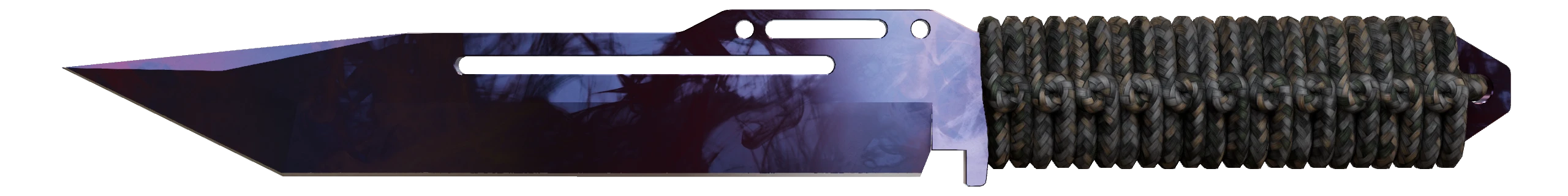 Paracord Knife | Doppler Black Pearl Factory New front screenshot