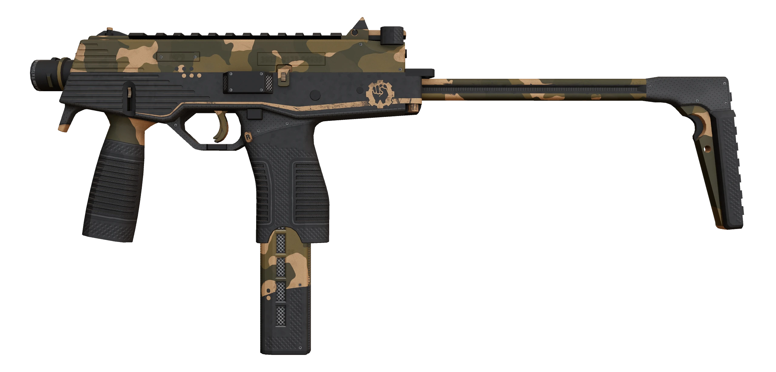 MP9 | Black Sand Factory New front screenshot