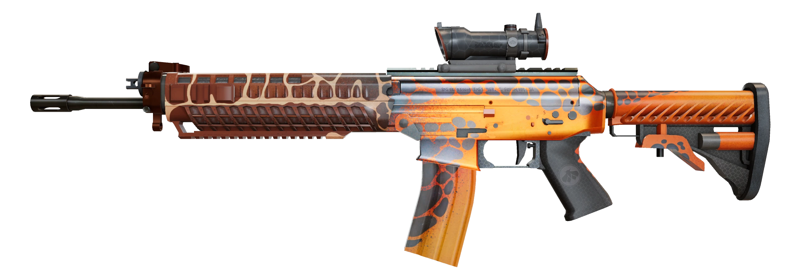SG 553 | Tiger Moth Factory New front screenshot