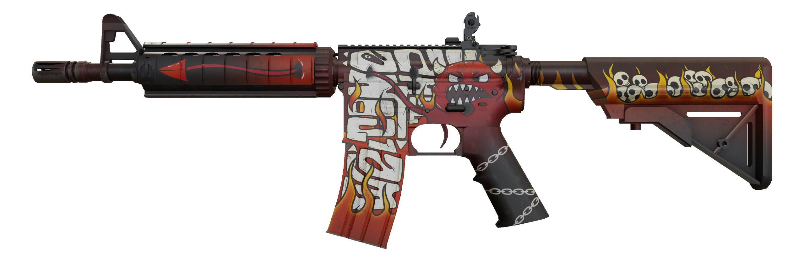 M4A4 | Hellfire Factory New front screenshot