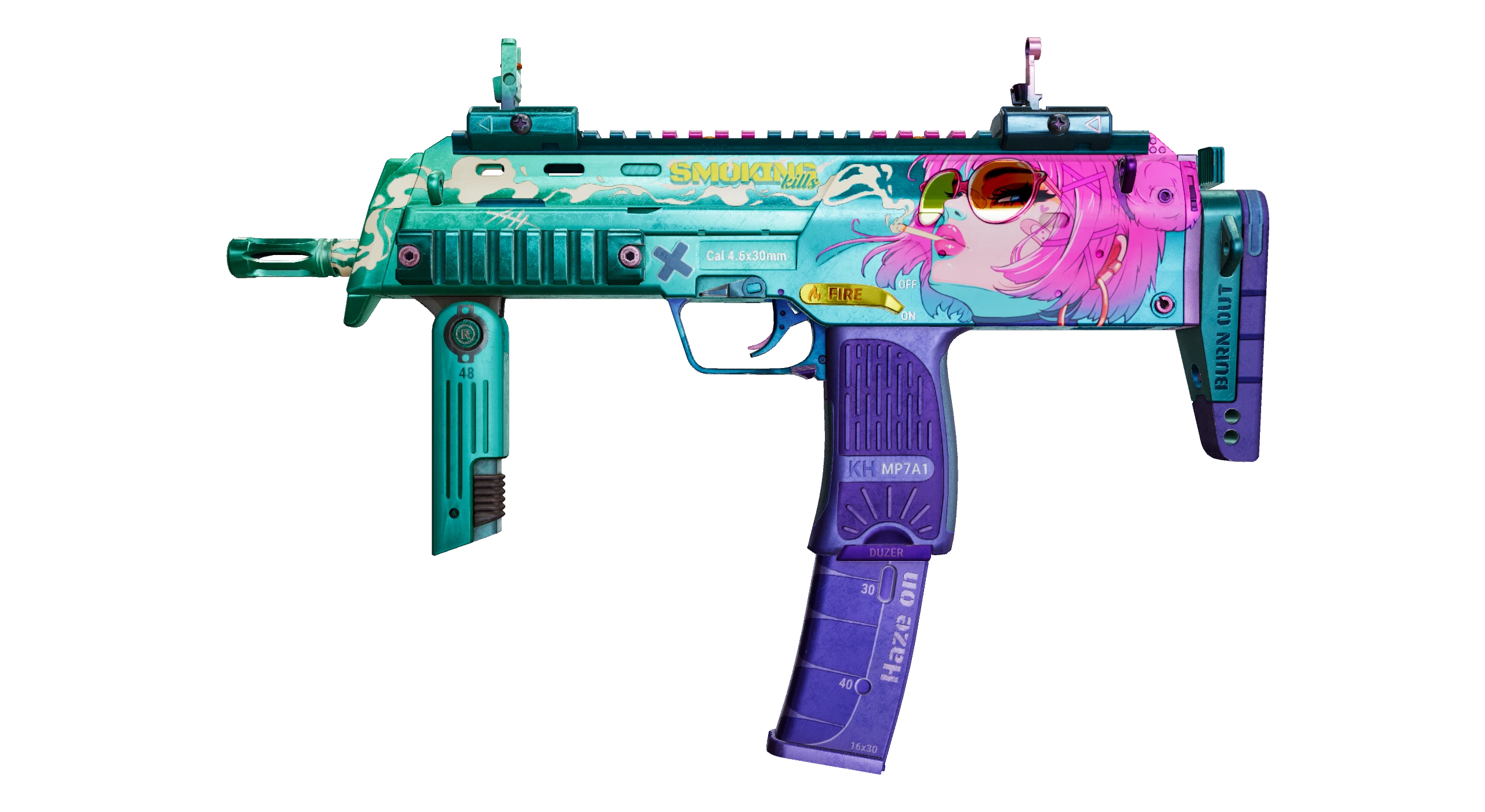 MP7 | Smoking Kills Factory New front screenshot