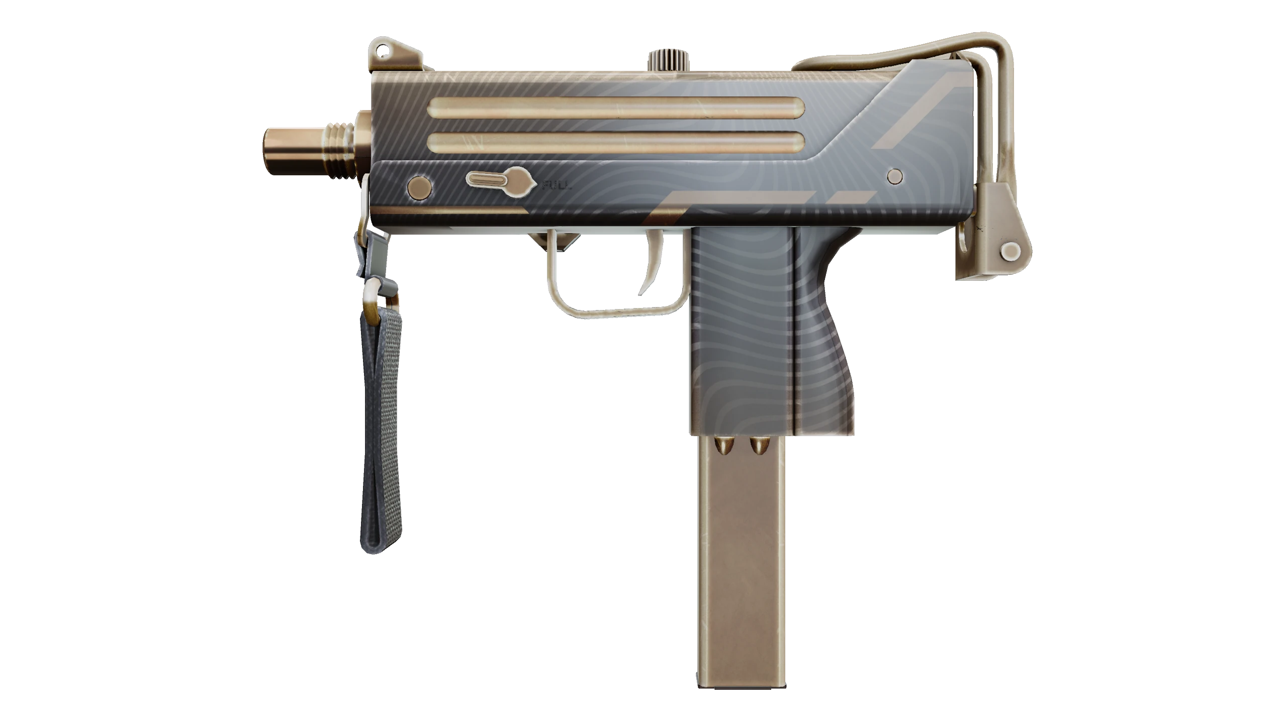MAC-10 | Echoing Sands Factory New front screenshot