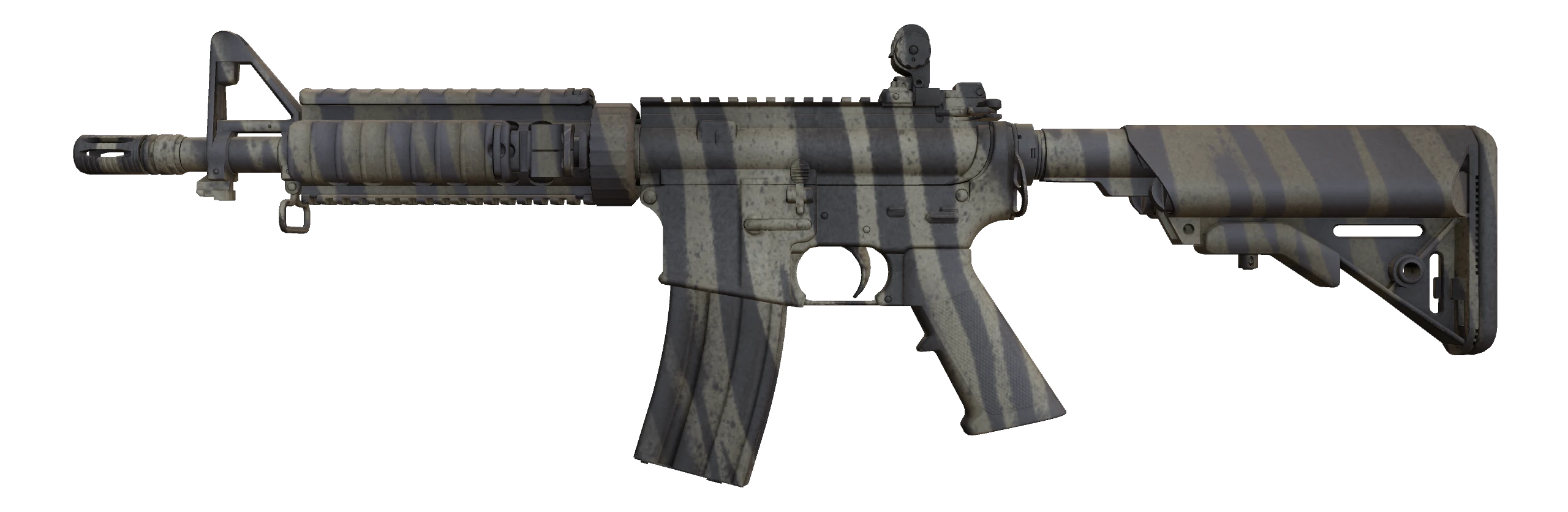 M4A4 | Faded Zebra Factory New front screenshot