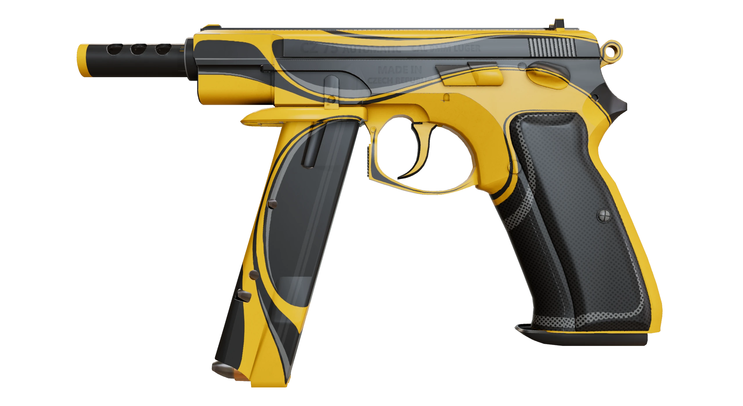 CZ75-Auto | Yellow Jacket Factory New front screenshot