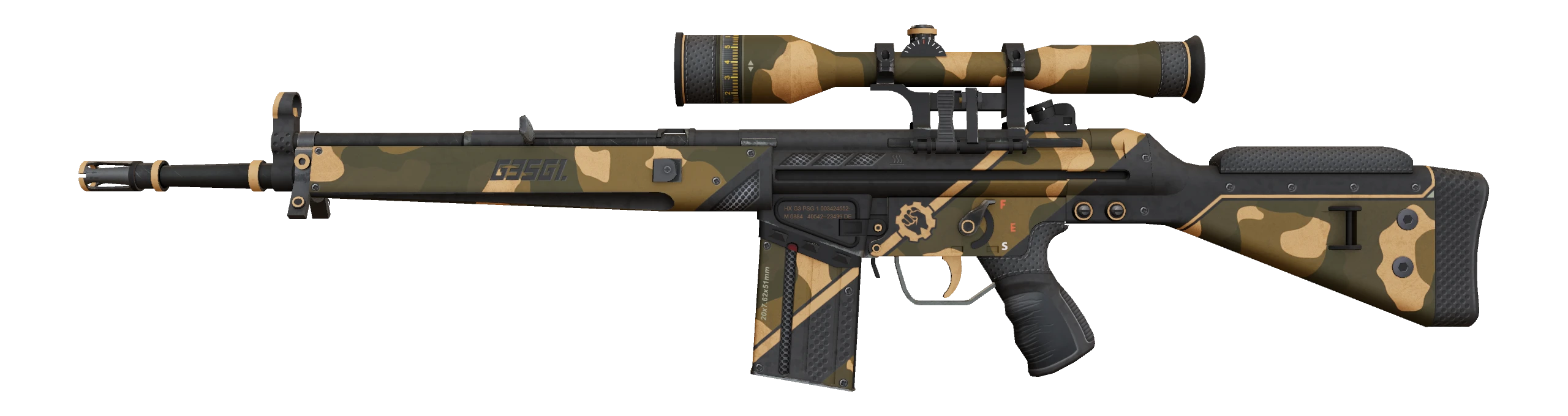 G3SG1 | Black Sand Factory New front screenshot