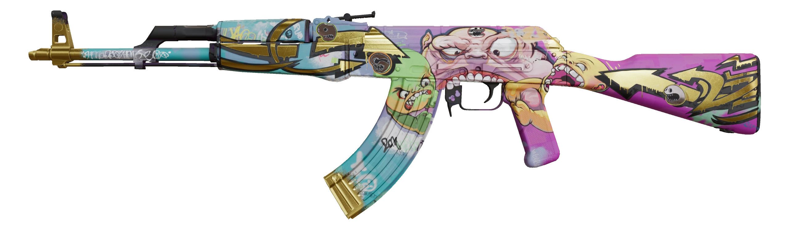 AK-47 | B the Monster Factory New front screenshot