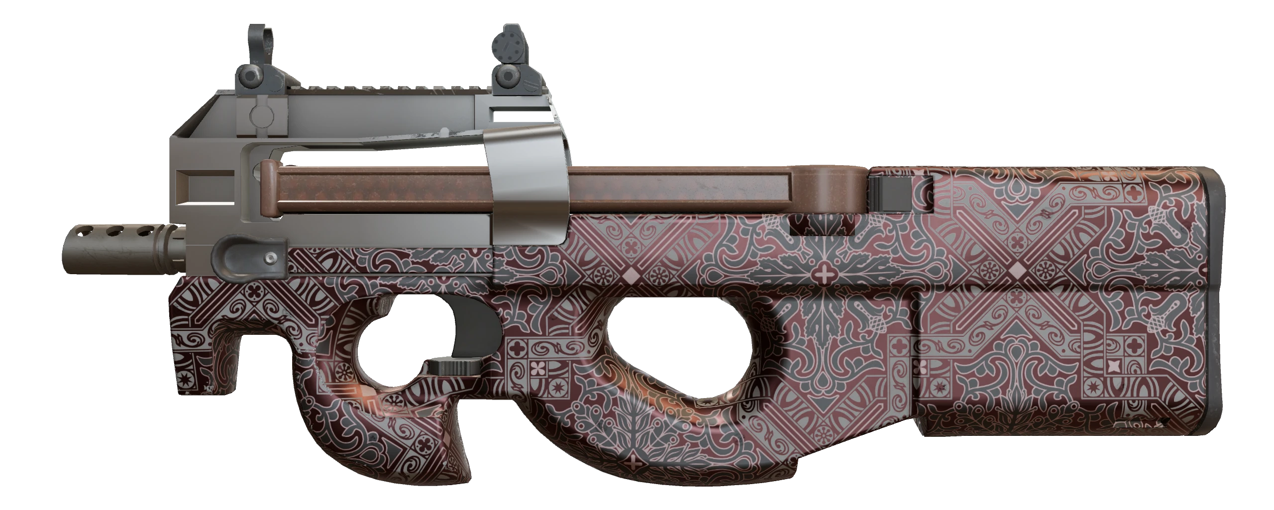 P90 | Baroque Red Factory New front screenshot