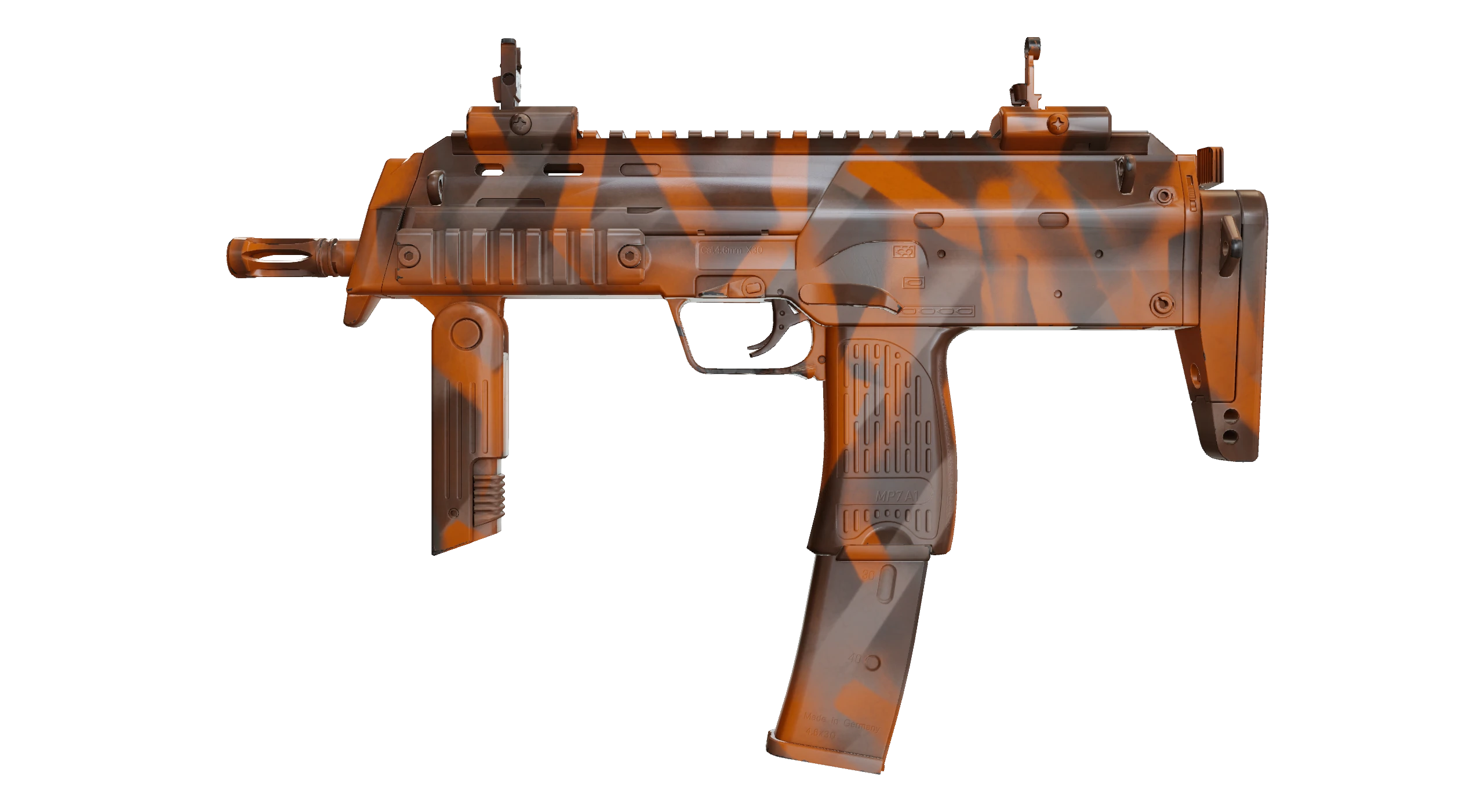 MP7 | Orange Peel Factory New front screenshot