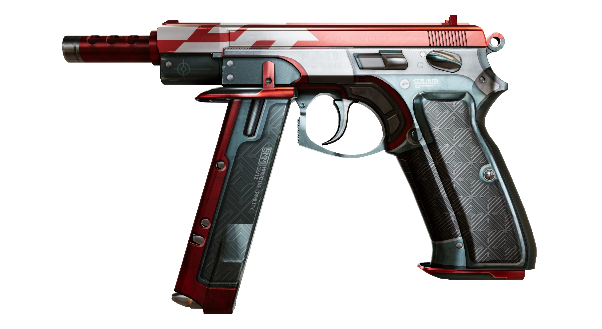 CZ75-Auto | Red Astor Factory New front screenshot