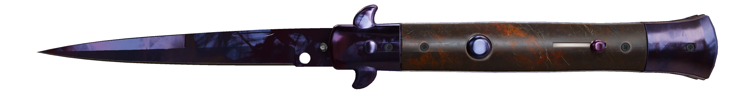 Stiletto Knife | Doppler Black Pearl Factory New front screenshot