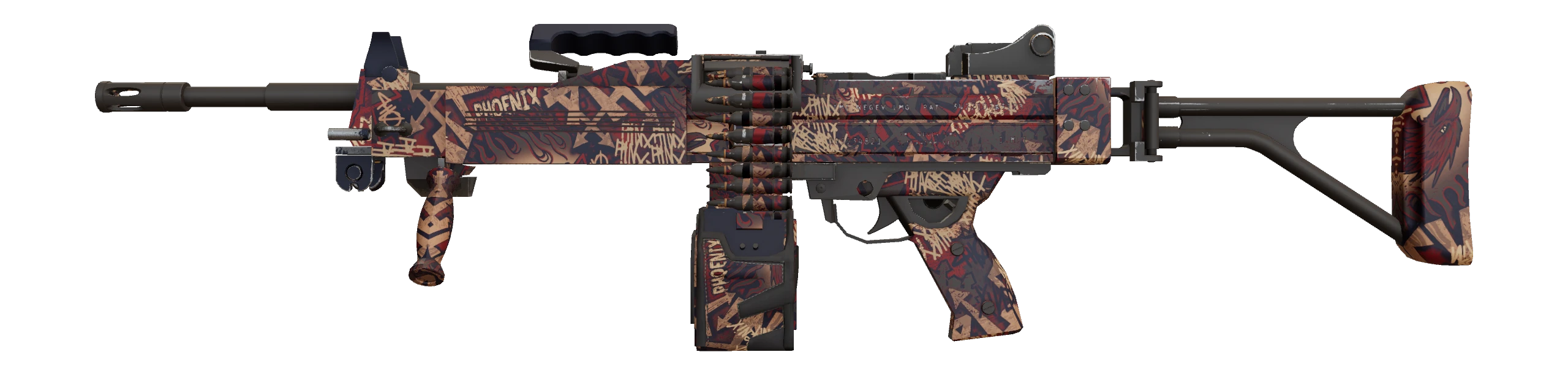 Negev | Phoenix Stencil Factory New front screenshot