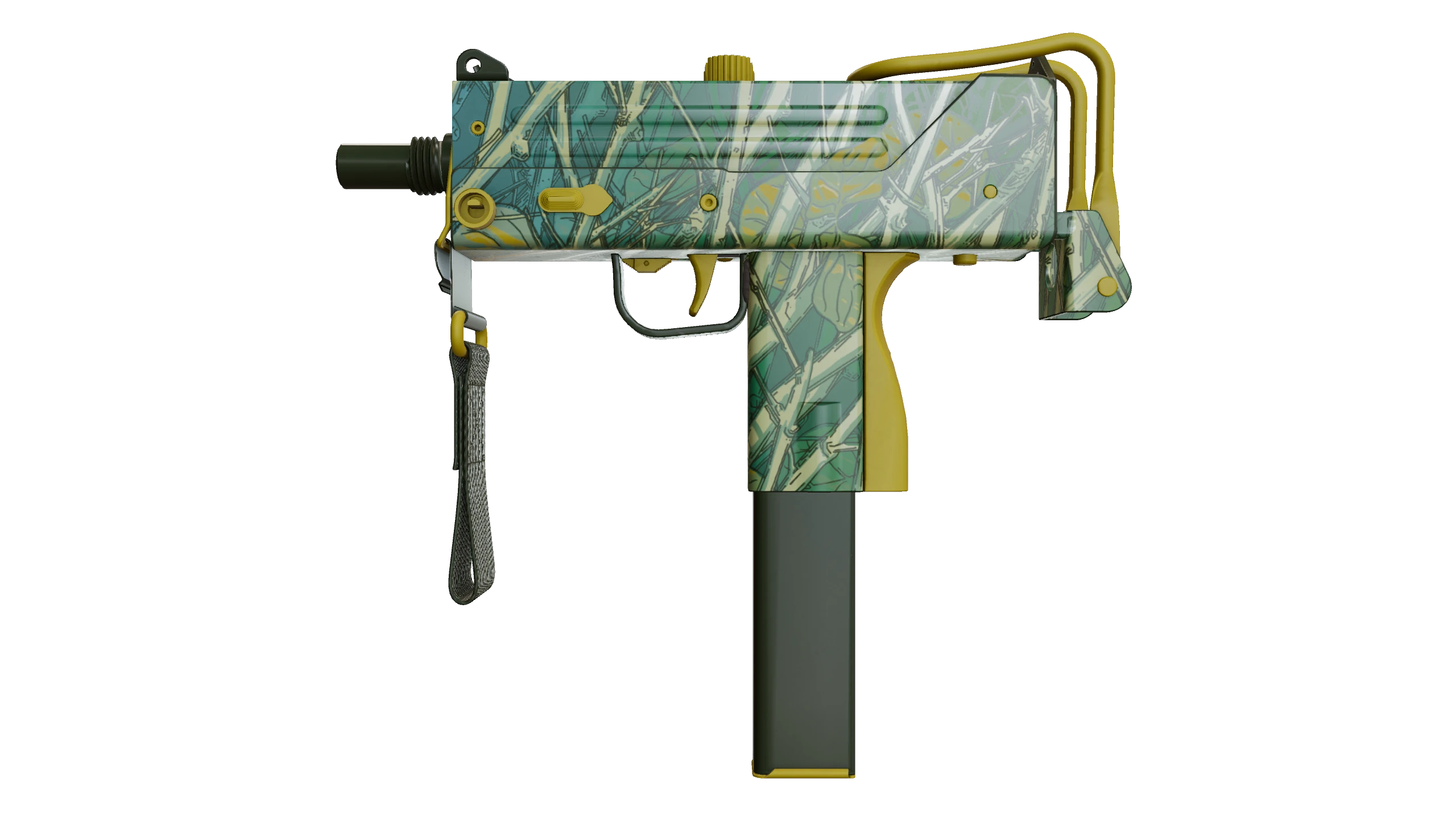 MAC-10 | Poplar Thicket Factory New front screenshot