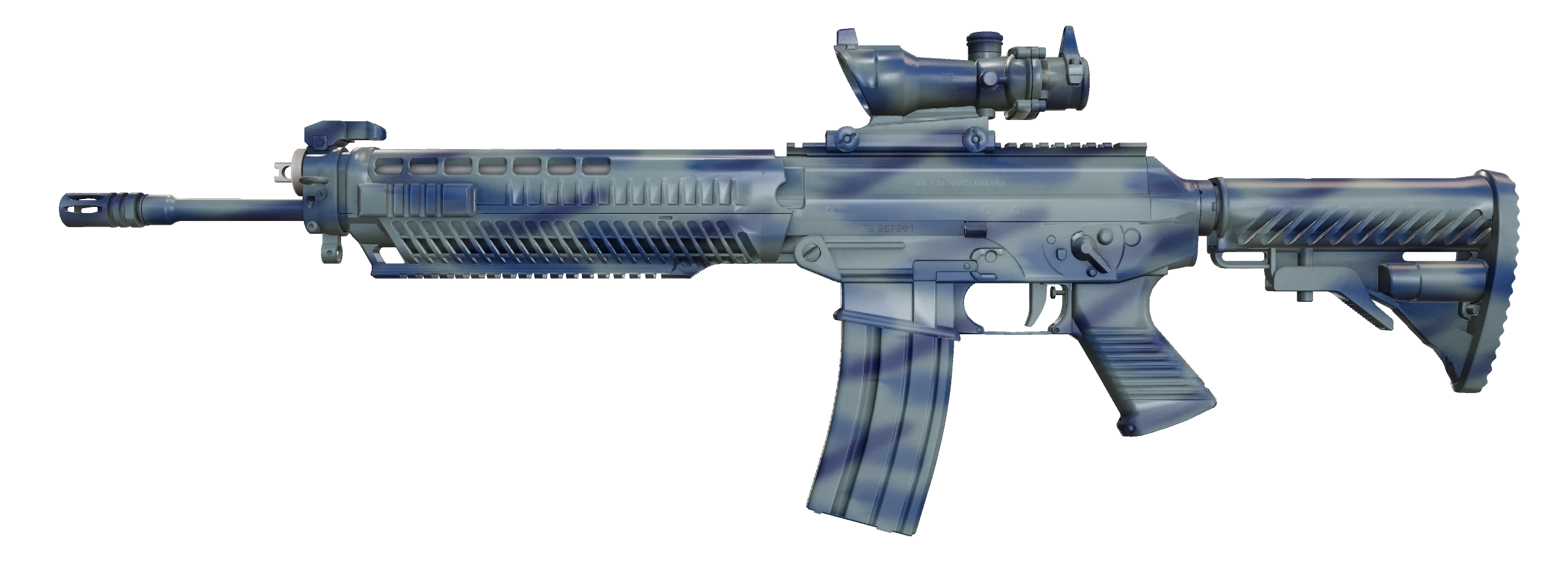 SG 553 | Wave Spray Factory New front screenshot