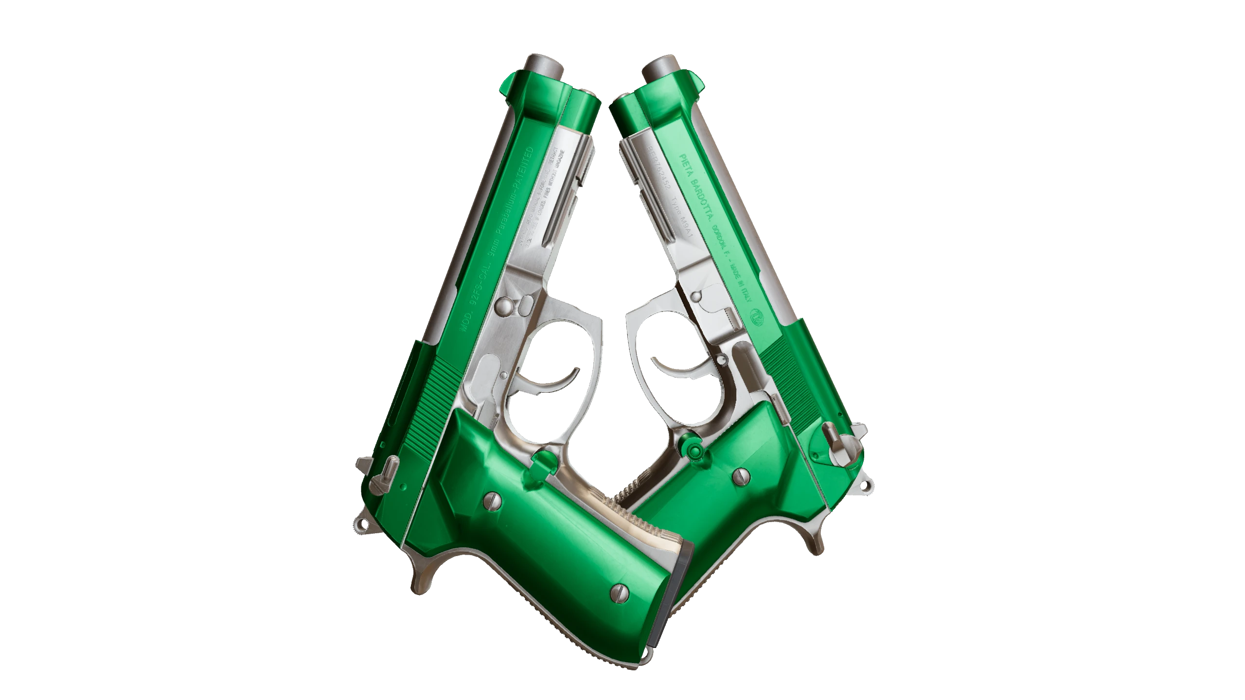 Dual Berettas | Emerald Factory New front screenshot