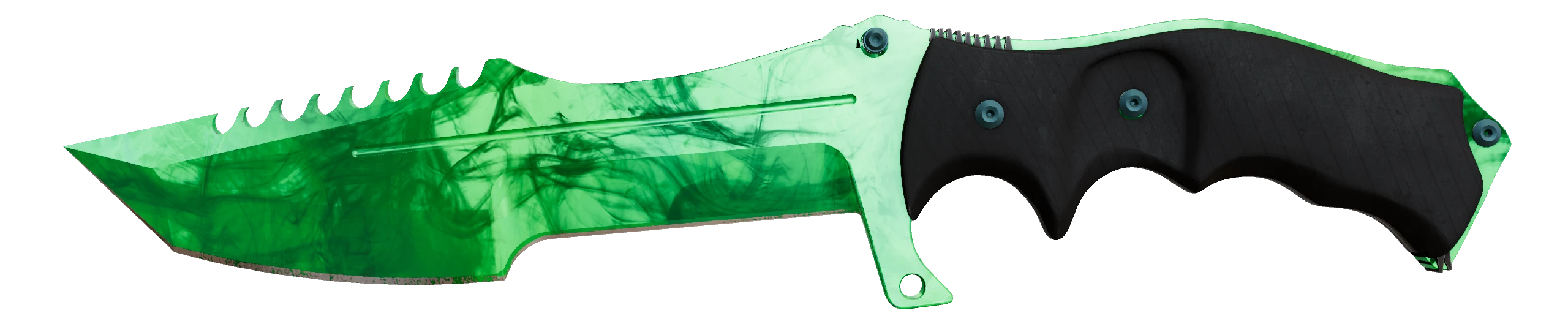 Huntsman Knife | Gamma Doppler Emerald Factory New front screenshot