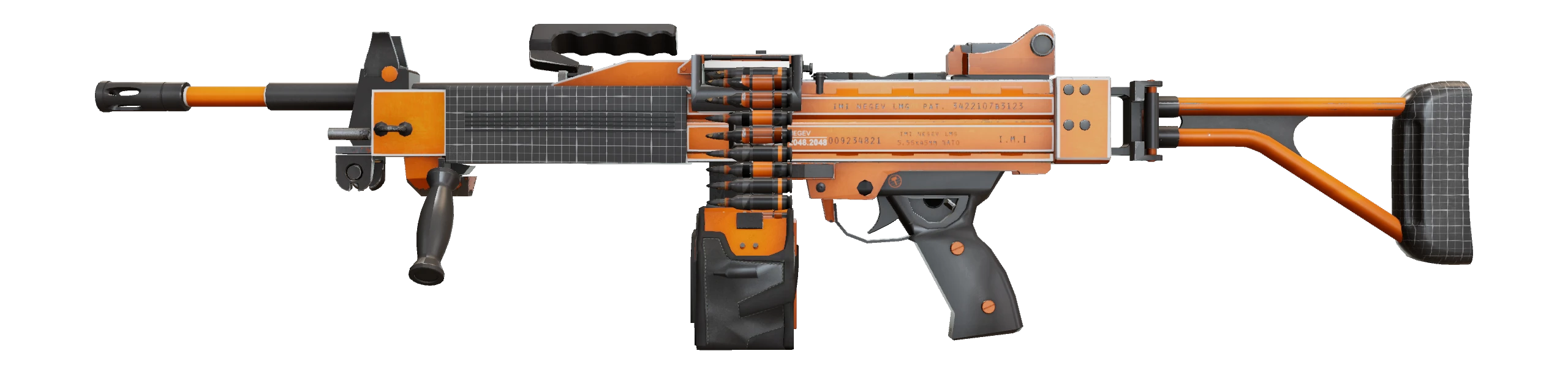 Negev | dev_texture Factory New front screenshot