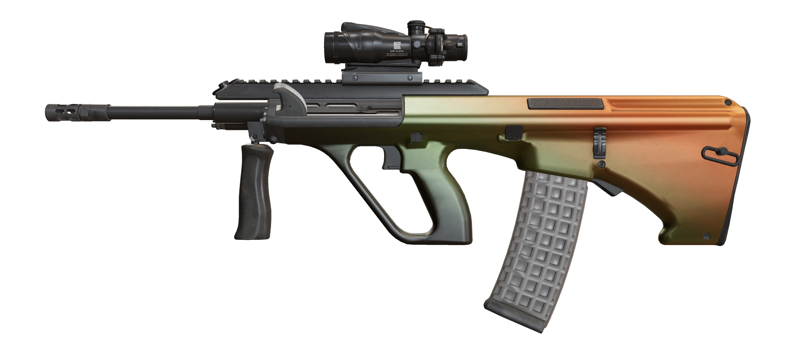 AUG | Amber Fade Factory New front screenshot