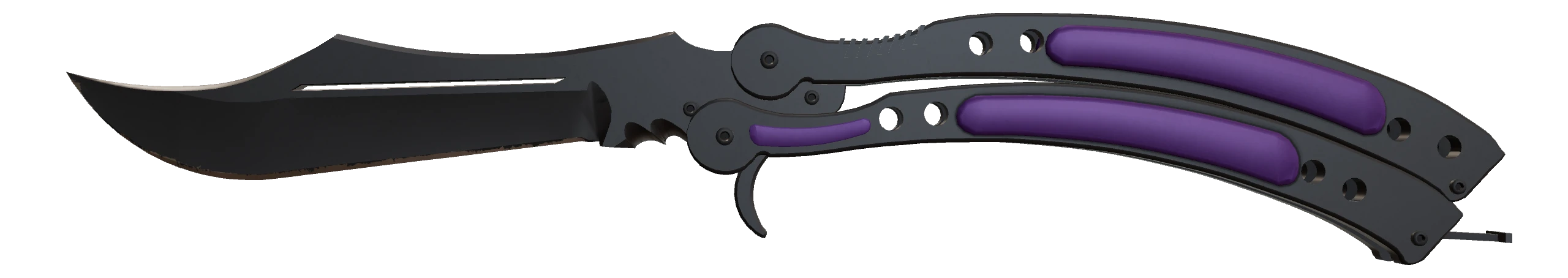 Butterfly Knife | Ultraviolet Factory New front screenshot