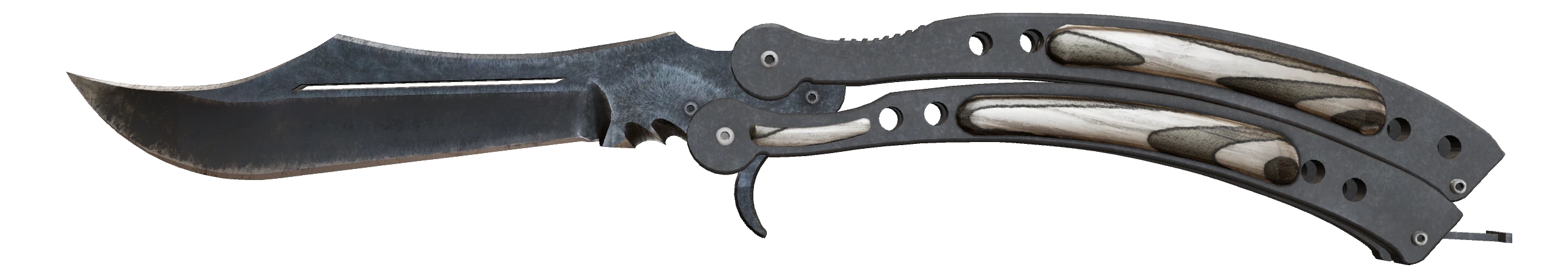 Butterfly Knife | Black Laminate Factory New front screenshot