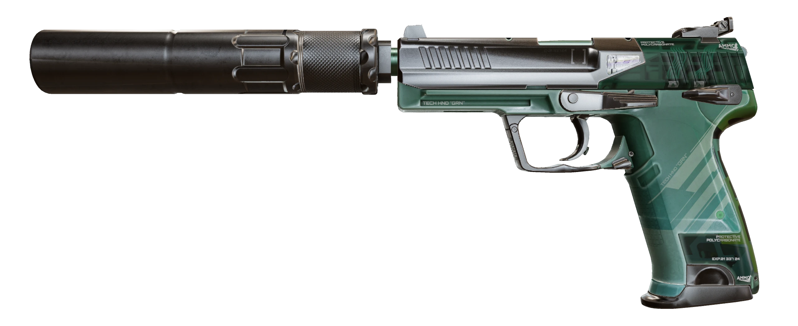 USP-S | PC-GRN Factory New front screenshot