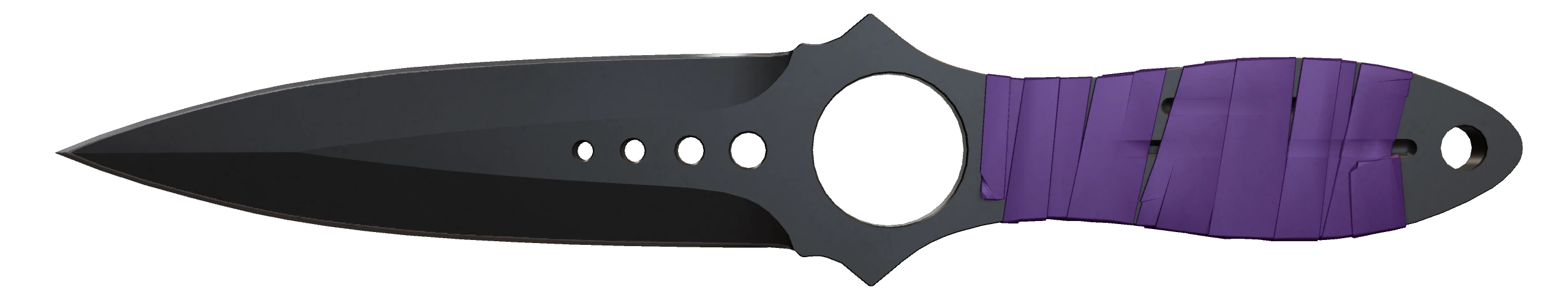 Skeleton Knife | Ultraviolet Factory New front screenshot