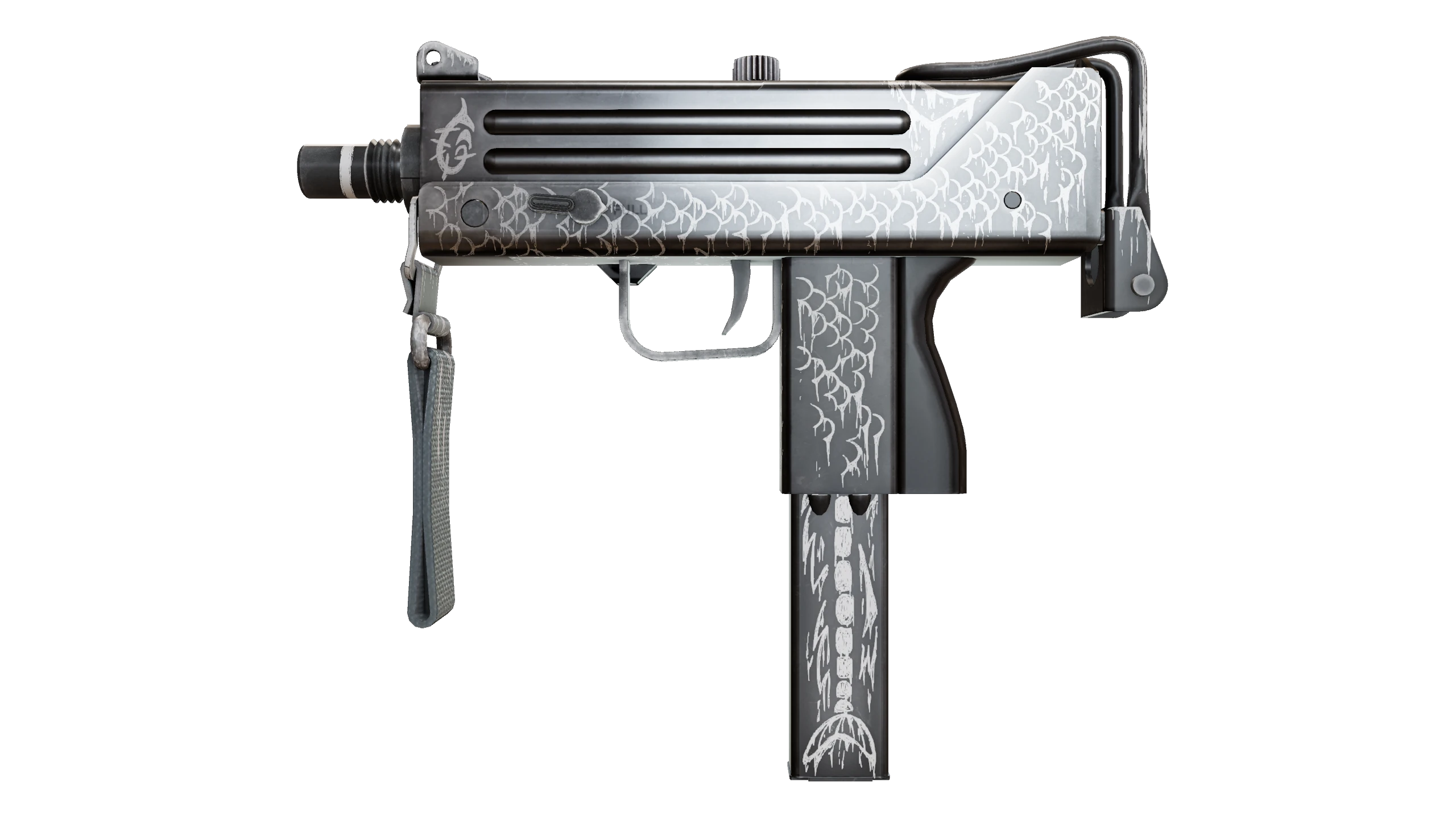 MAC-10 | Whitefish Factory New front screenshot