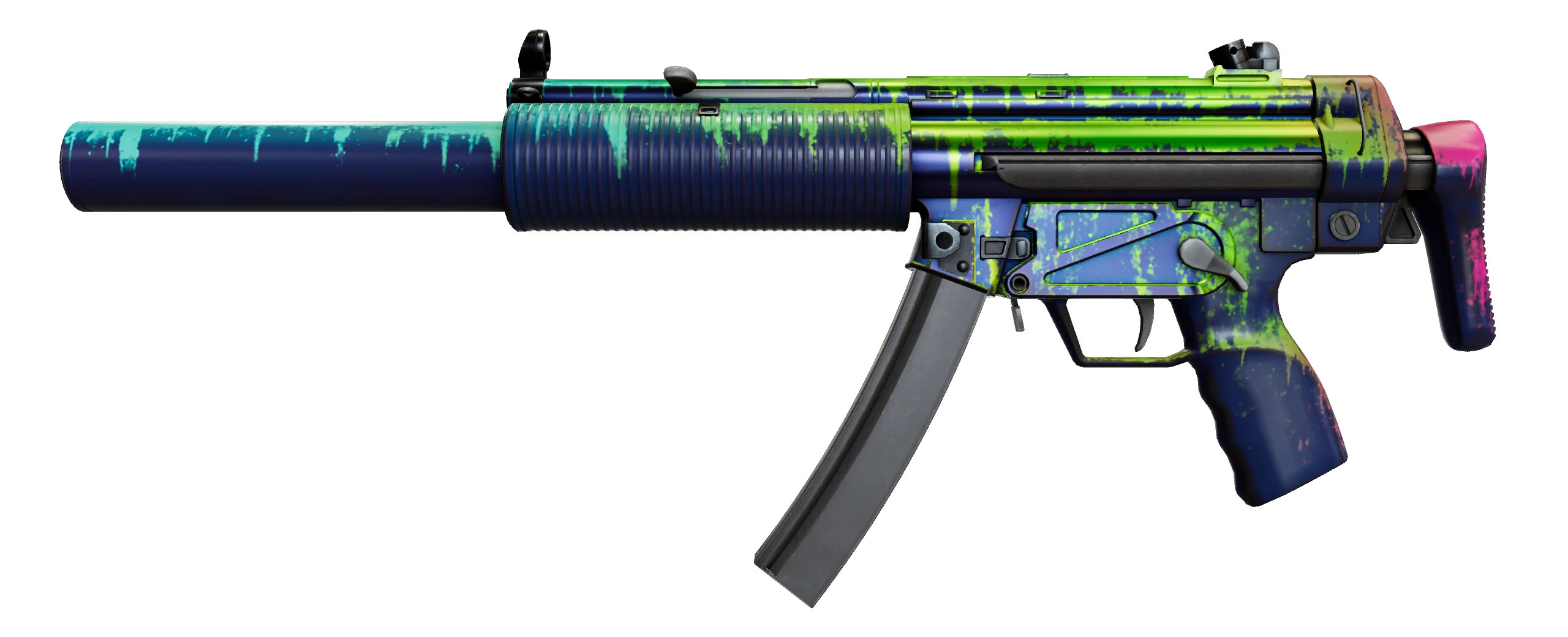 MP5-SD | Phosphor Factory New front screenshot