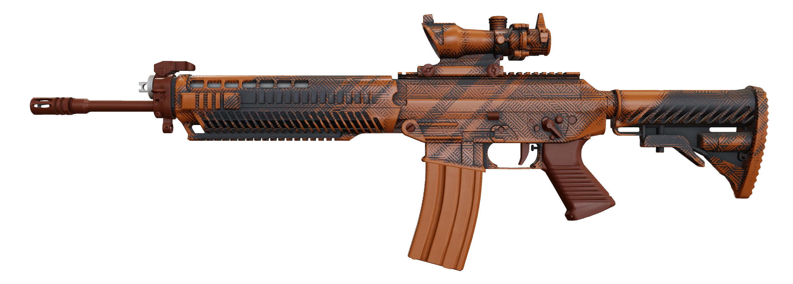 SG 553 | Basket Halftone Factory New front screenshot