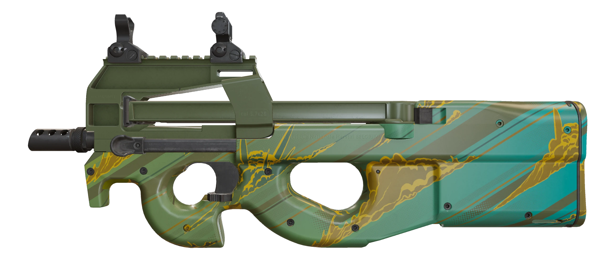 P90 | Mustard Gas Factory New front screenshot