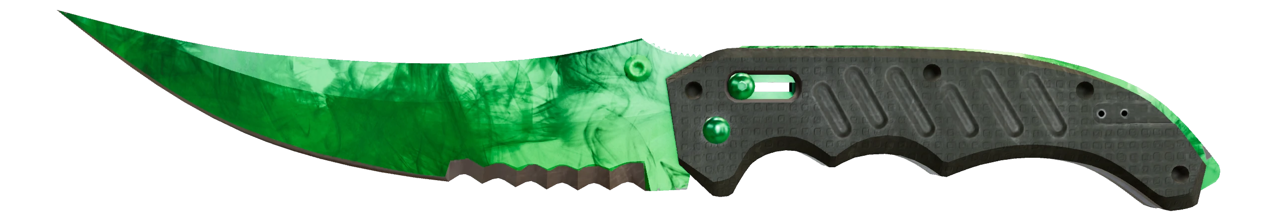 Flip Knife | Gamma Doppler Emerald Factory New front screenshot