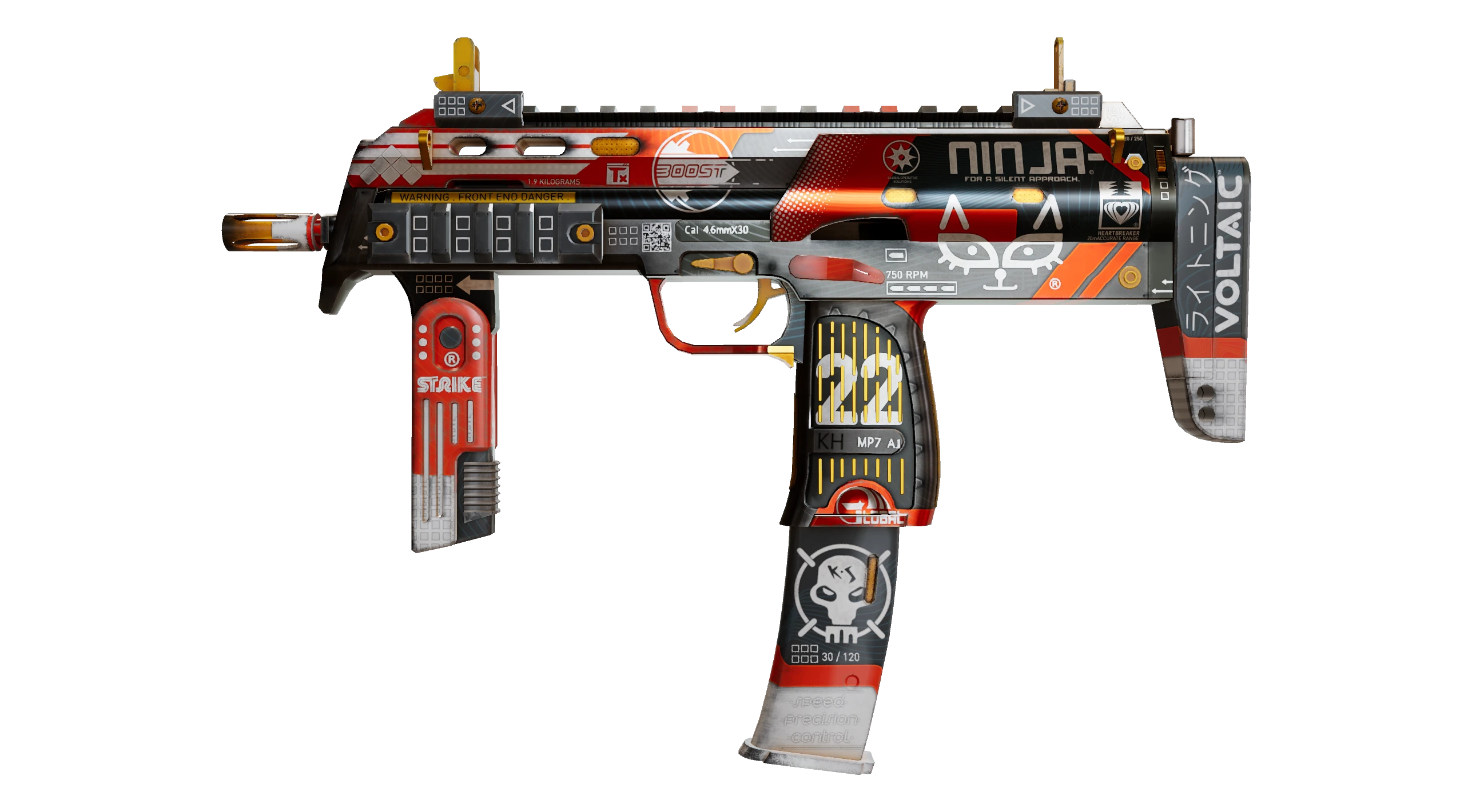 MP7 | Bloodsport Factory New front screenshot
