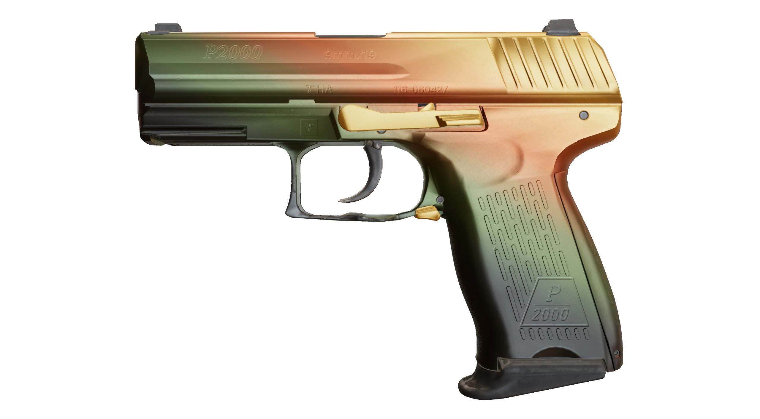 P2000 | Amber Fade Factory New front screenshot