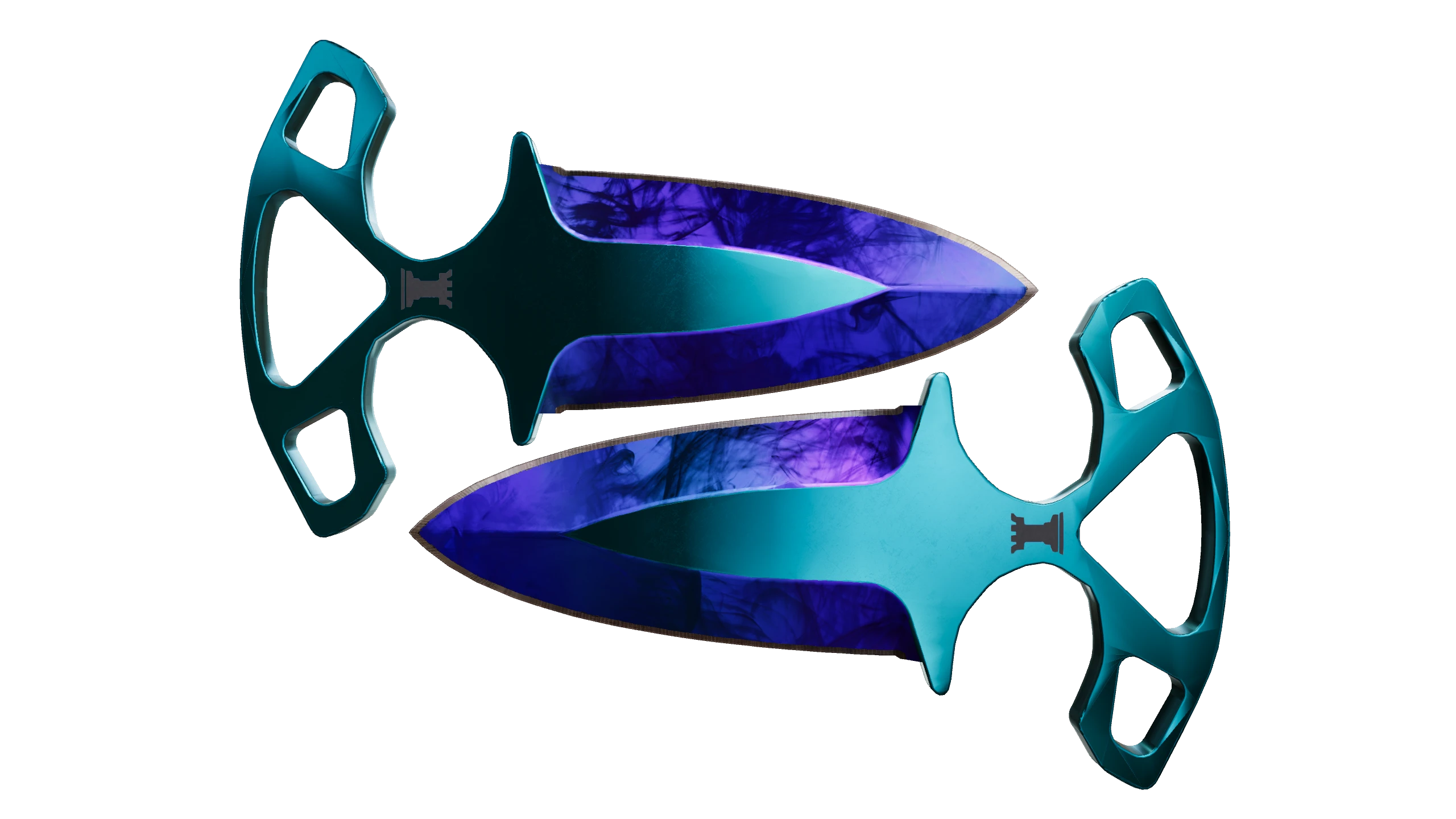 Shadow Daggers | Doppler Sapphire Factory New front screenshot