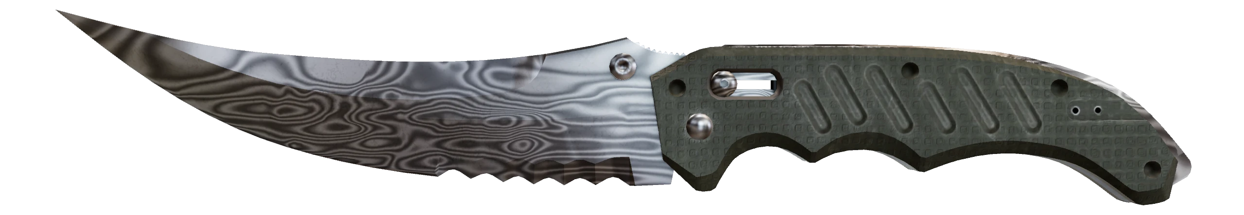 Flip Knife | Damascus Steel Factory New front screenshot