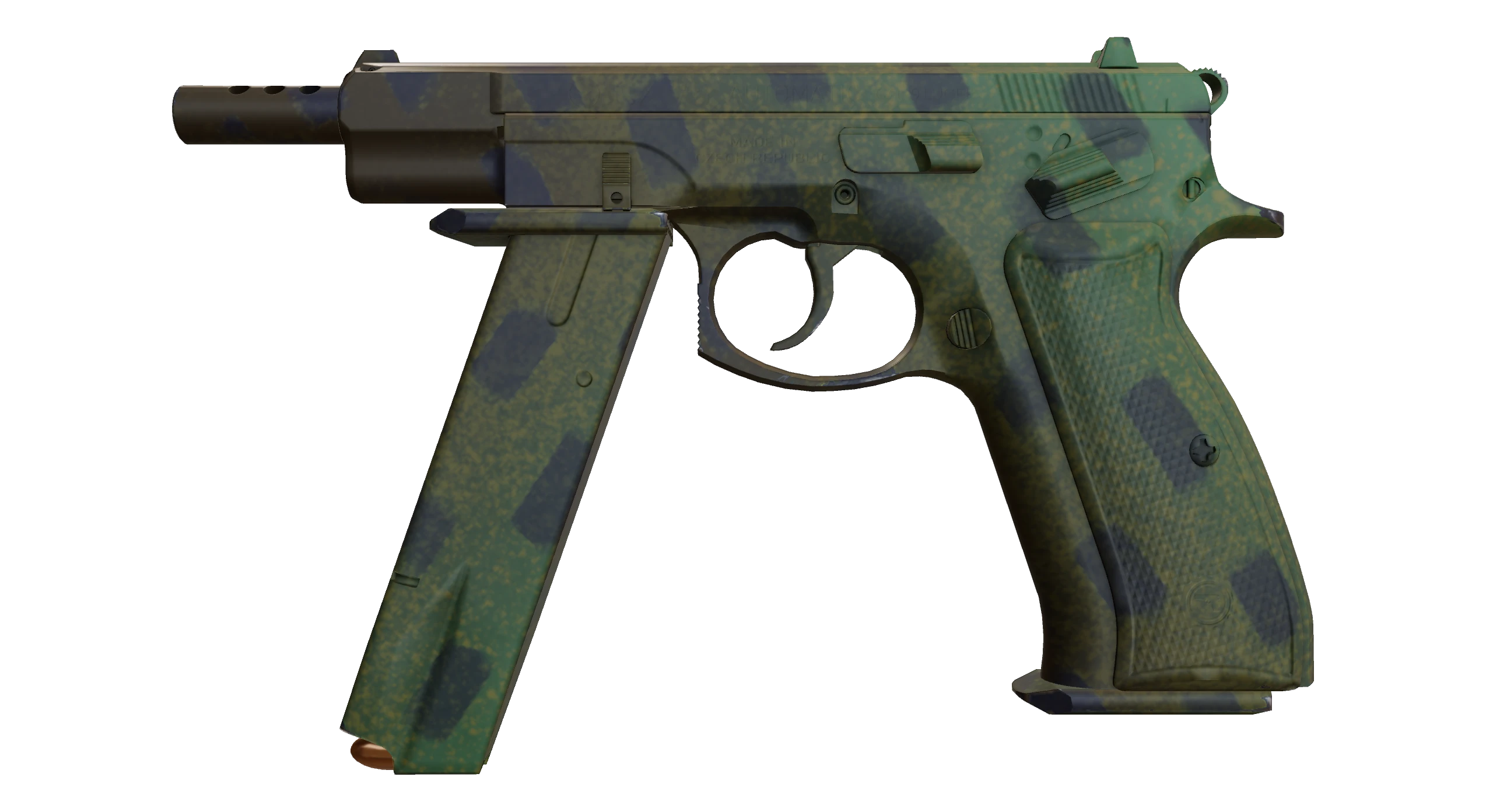 CZ75-Auto | Jungle Dashed Factory New front screenshot