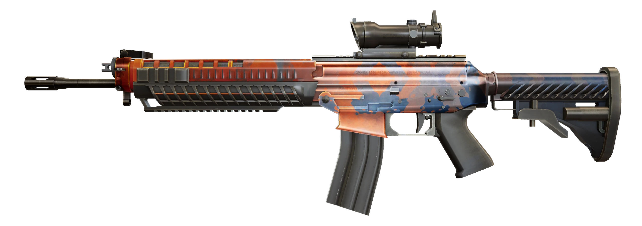 SG 553 | Danger Close Factory New front screenshot