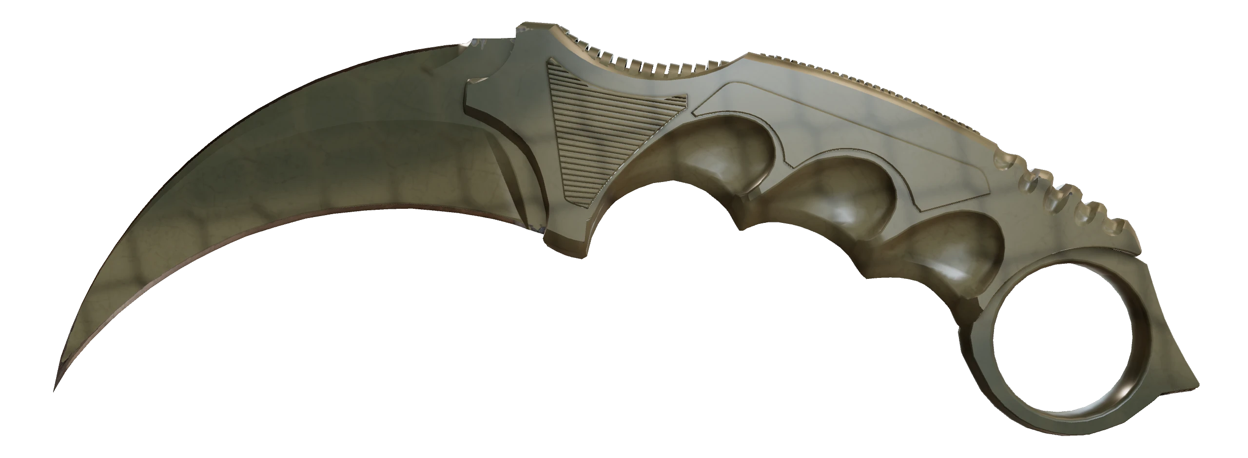 Karambit | Safari Mesh Factory New front screenshot