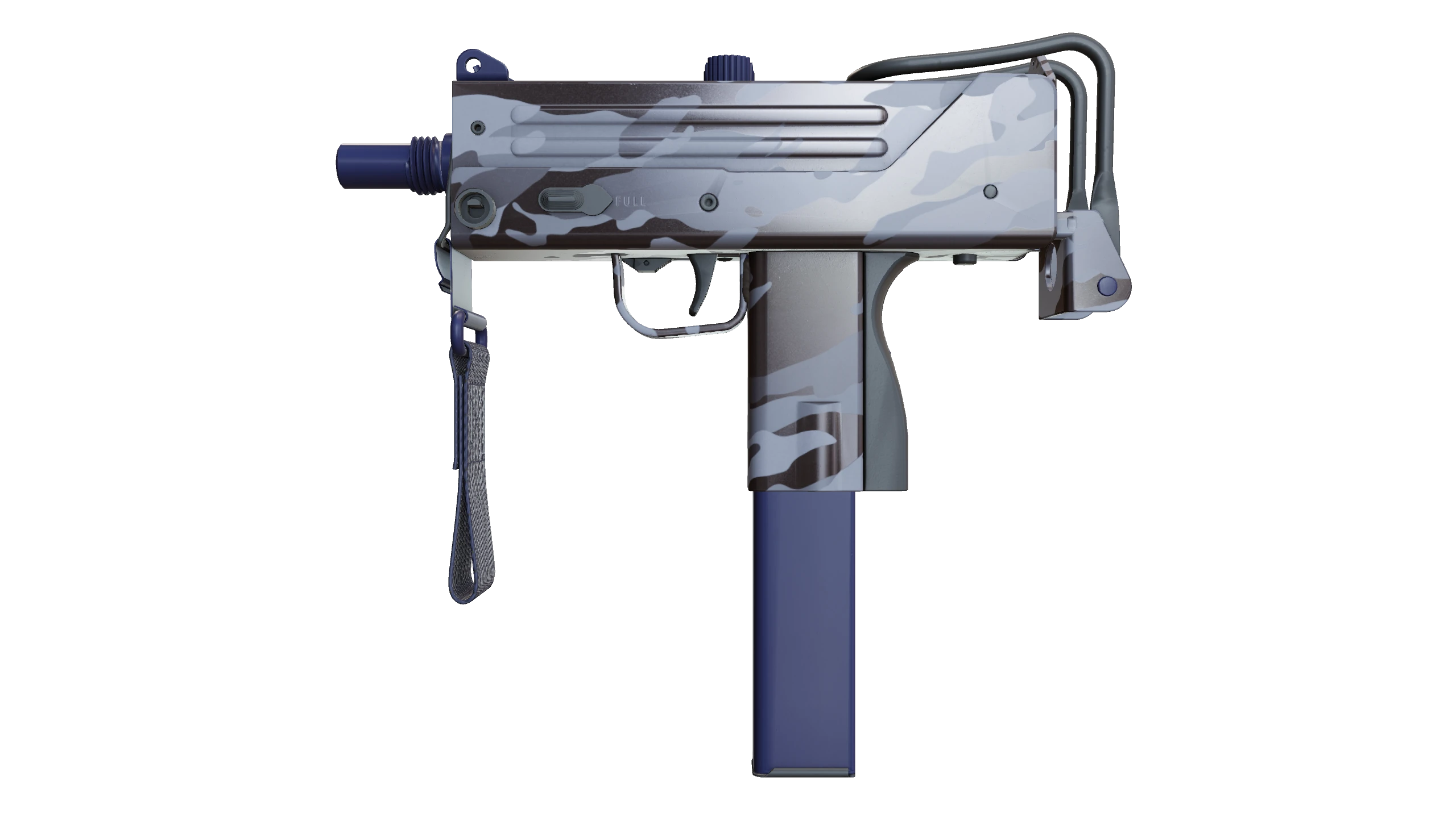 MAC-10 | Storm Camo Factory New front screenshot