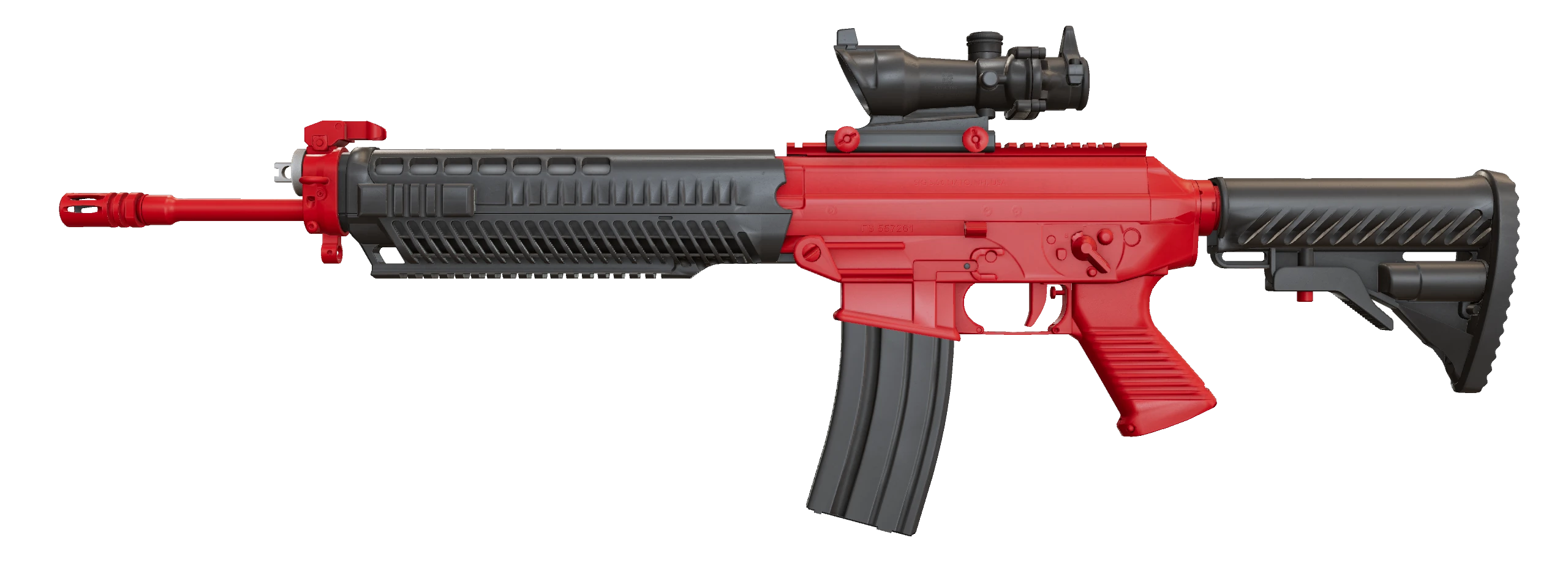 SG 553 | Candy Apple Factory New front screenshot