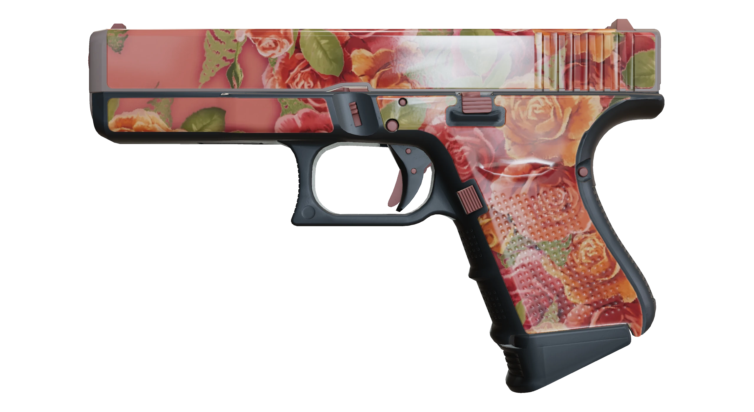 Glock-18 | Coral Bloom Factory New front screenshot