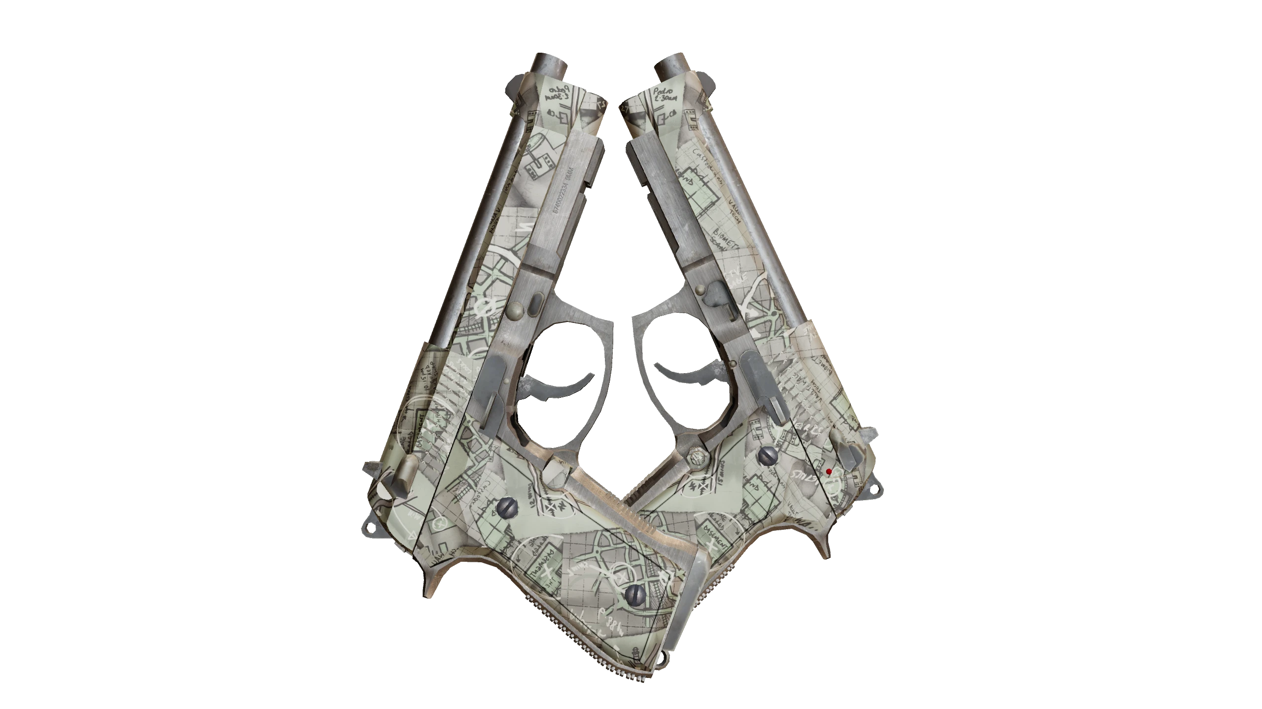 Dual Berettas | Heist Factory New front screenshot