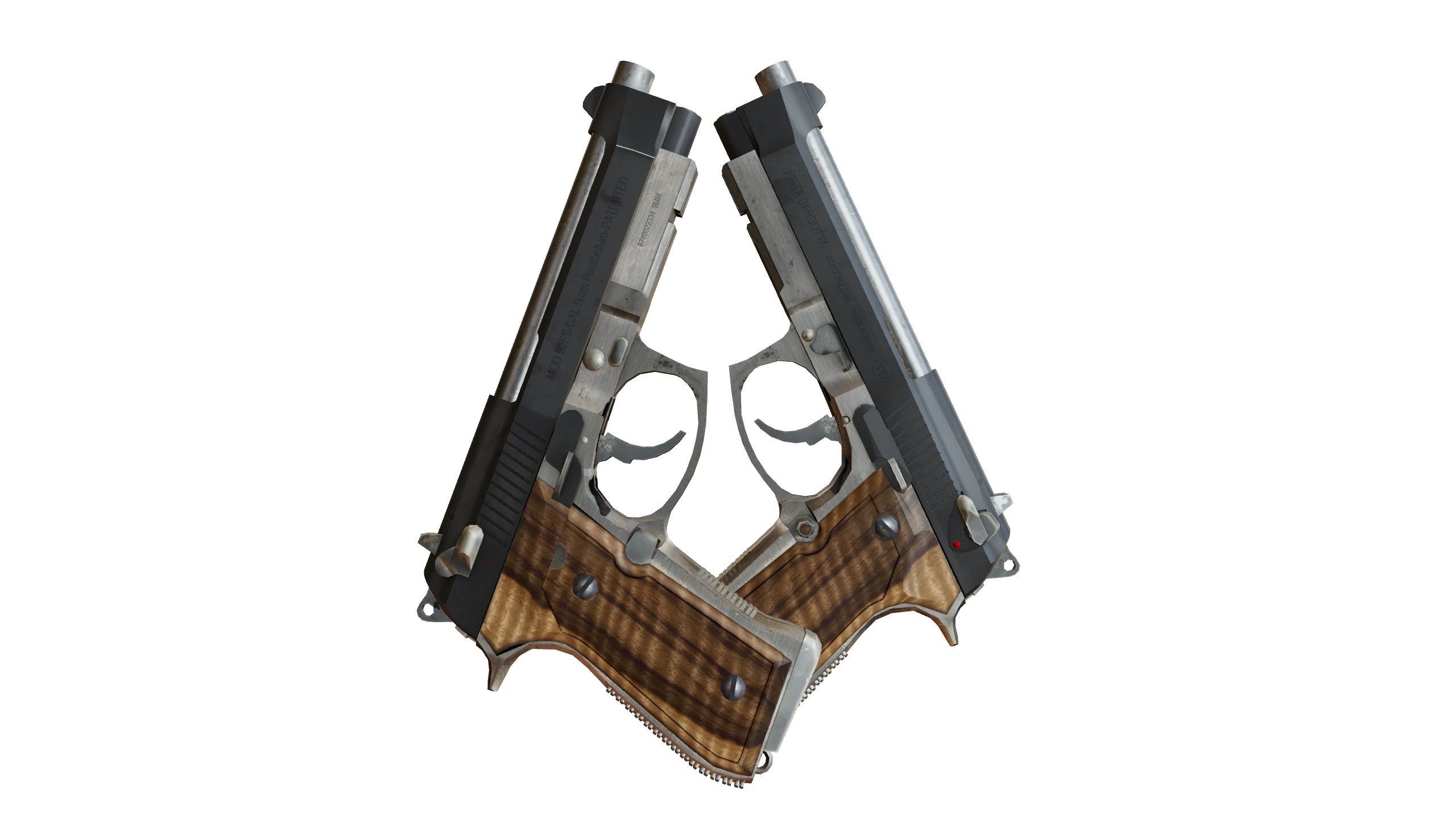 Dual Berettas | Black Limba Factory New front screenshot