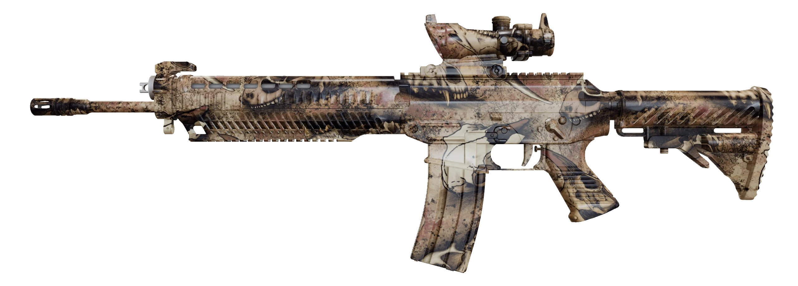 SG 553 | Bleached Factory New front screenshot