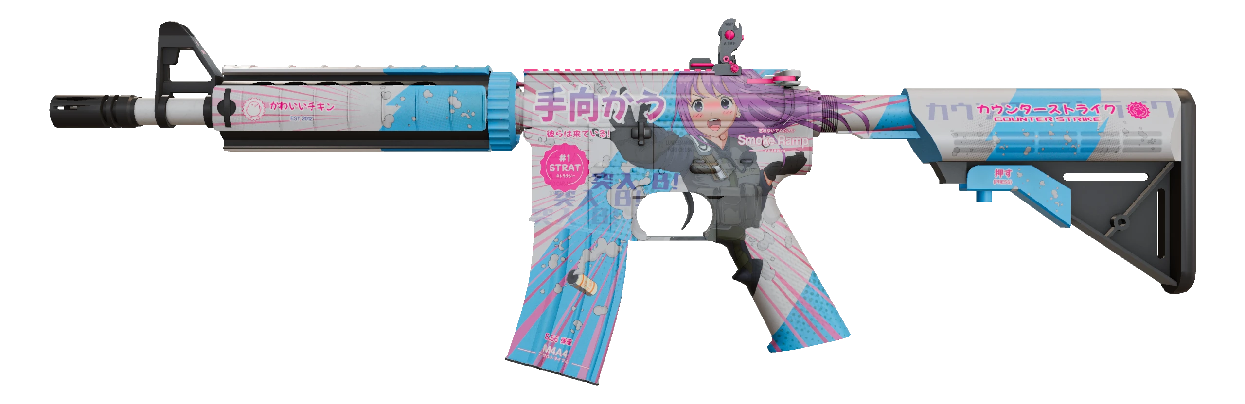 M4A4 | Temukau Factory New front screenshot