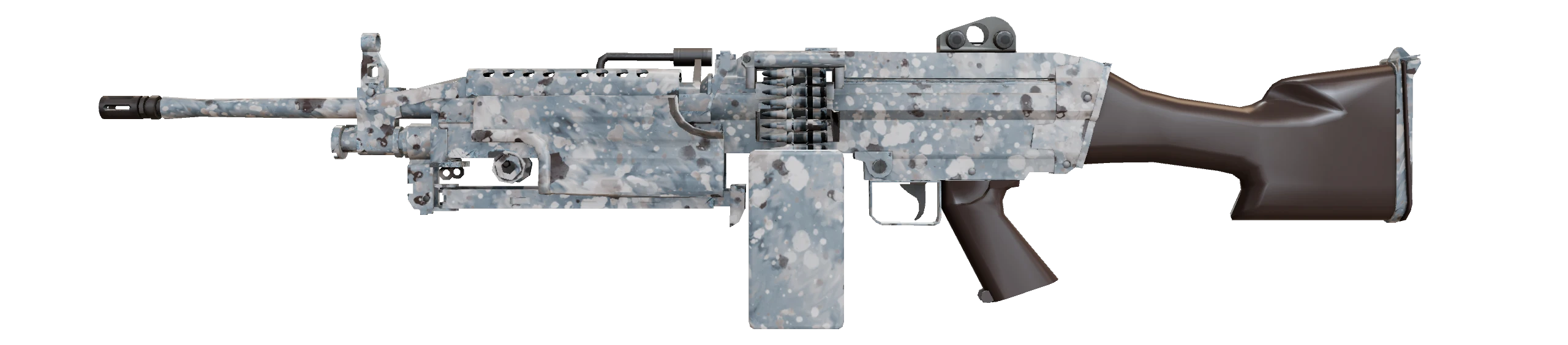 M249 | Blizzard Marbleized Factory New front screenshot