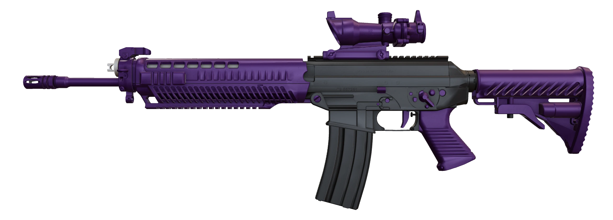 SG 553 | Ultraviolet Factory New front screenshot