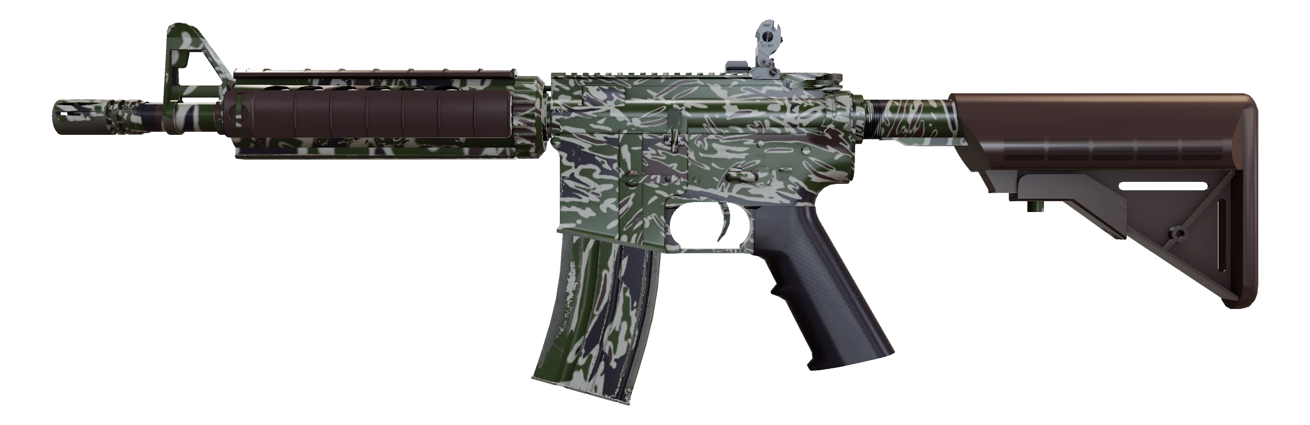 M4A4 | Jungle Tiger Factory New front screenshot