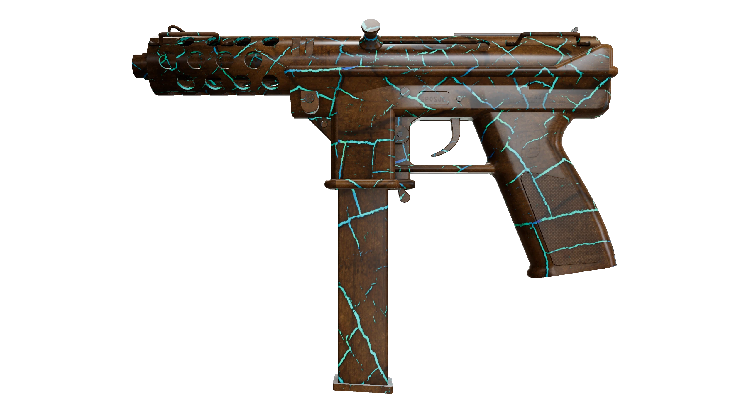 Tec-9 | Cracked Opal Factory New front screenshot